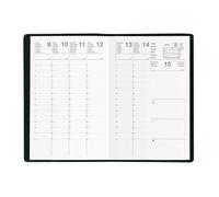 Exdi Agenda Semainier Orphée 16 X 16 Cm 1s / 2p Noir