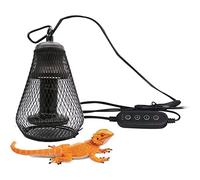 EXECAB Lampe de Chauffage pour Reptiles à Grille de 100 W, Lampe de Chauffage en céramique à Dimming continu, Chauffage pour Reptiles avec Filet Anti - écaillage