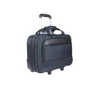 Mobilis Sacoche à roulettes pour ordinateur Executive 14-17" Imperméable Nylon 500D Bleu marine