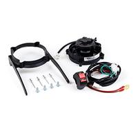 EXED® Pièces détachées : ventilateur de refroidissement original SPAL et kit de montage pour KTM et Husqvarna, avec interrupteur marche/arrêt, modèles Dirt Bike de 2004 à 2016, 2 et 4 temps