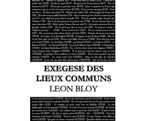 Exégèse des lieux communs
