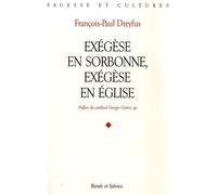 Exegese en sorbonne exegese en eglise