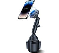 EXELIQ Mag-Safe Support de téléphone universel pour voiture Support de téléphone à trois pivots pour iPhone Samsung et tous les smartphones de 4 à 7"