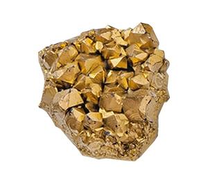 Exemplaire Brillant - Cluster De Roche Electroplaté Naturel, Formation Minérale | Crystal Décoratif Brillant, Pierre Minérale Or Crue Pour Afficher, Artisanat Et Décoration