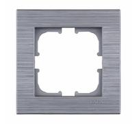 EXEN Cadre de Finition Simple Acier 83 mm - 1 Poste Série COMFORT - Plaque Murale Encastrable pour Prise Électrique et Interrupteur - Design Moderne Compatible avec Modules EXEN - C101/05E