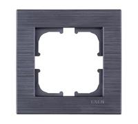 EXEN Cadre de Finition Simple Magnétique Gris 83 mm - 1 Poste Série COMFORT - Plaque Murale Encastrable pour Prise Électrique et Interrupteur - Design Moderne Compatible avec Modules EXEN - C101/07E