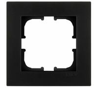 EXEN Cadre de Finition Simple Noir Métallisé 83 mm - 1 Poste Série KARELL - Plaque Murale Encastrable pour Prise Électrique et Interrupteur - Design Moderne Compatible avec Modules EXEN - K101/14E