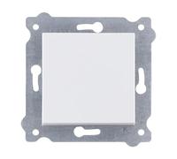 EXEN - Interrupteur Mural Encastrable 1 Voie avec Bascule Blanche - Simple Interrupteur Électrique 10A 250V pour Maison, Bureau - All-in-One Compatible avec les Séries KARELL/ODAK/COMFORT-200/01E