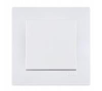 EXEN Interrupteur Va-et-Vient Croisé Complet Simple avec Cadre Simple KARELL Blanc - Ensemble Cadre 1 Poste + Interrupteur d’Éclairage Encastré