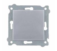 EXEN - Simple Interrupteur va et Vient 1 Voie Argent - Simple Interrupteur Encastrable 10A 250V - All-in-One Compatible avec les Séries KARELL/ODAK/COMFORT - 209/10E