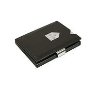 EXENTRI Portefeuille en Cuir à Trois Volets - Blocage RFID avec Clip de Verrouillage en Acier Inoxydable