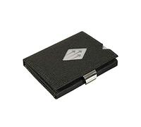 EXENTRI Portefeuille en Cuir Trifold en mosaïque - Blocage RFID avec Clip de Verrouillage en Acier Inoxydable