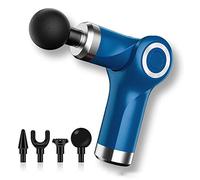 EXENXA Pistolet de Massage, Mini Pistolet de Massage électrique, Pistolet de Fascia Pliant-Vert, Pistolet de Massage des Tissus Profonds (Bleu)