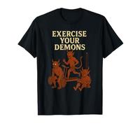 Exercez Vos démons Funny Gym Pun - I Have Exorcized Demons T-Shirt