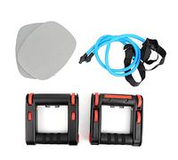 Exercice abdominal multifonction avec support pour pompes, rouleau de fitness à double usage avec sangle de traction, roues en caoutchouc antidérapantes et silencieuses pour les