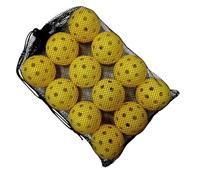 Exercice de balles de golf - Entraîneur résistant de 7,4 cm, forme de flux d'air en plastique creux, sac en filet portable avec câble de fermeture rapide | Home Garden Playground Field Yard Salle de