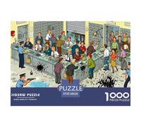 Exercice de braquage de Banque Mal tourné Puzzle en Bois Imperméable Puzzles De 1000 Pièces pour Adultes Cadeaux Impossible Jeux De Stimulants