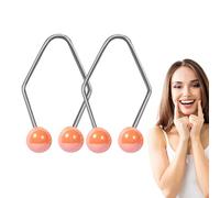 Exercice de joues | Exercices de sourire antirouille en acier inoxydable faciles à nettoyer | Fournitures d'hôtesse de ligne pour dormir, travailler, lire, étudier, écrire