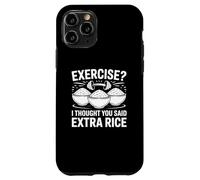 Exercice de mèmes de Gym Amusant Je pensais Que Vous aviez Dit Extra Rice Coque pour iPhone 11 Pro
