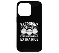 Exercice de mèmes de Gym Amusant Je pensais Que Vous aviez Dit Extra Rice Coque pour iPhone 13 Pro