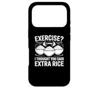 Exercice de mèmes de Gym Amusant Je pensais Que Vous aviez Dit Extra Rice Coque pour iPhone 17 Pro
