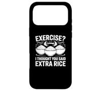Exercice de mèmes de Gym Amusant Je pensais Que Vous aviez Dit Extra Rice Coque pour iPhone 17 Pro Max