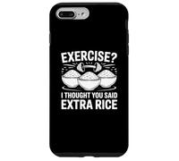 Exercice de mèmes de Gym Amusant Je pensais Que Vous aviez Dit Extra Rice Coque pour iPhone 7 Plus/8 Plus
