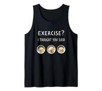 Exercice de mèmes de Gym Amusant Je pensais Que Vous aviez Dit Extra Rice Débardeur