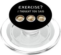 Exercice de mèmes de Gym Amusant Je pensais Que Vous aviez Dit Extra Rice PopSockets PopGrip pour MagSafe