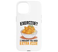 Exercice Je pensais Que tu avais Dit Un supplément de Riz Coque pour iPhone 15