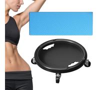 Exercices abdominaux - Ensemble d'équipement de Pilates sur tapis, masseur à rouleaux de fitness, entraîneur de force abdominale, outil d'exercice compact antidérapant, accessoire de gymnastique à dom