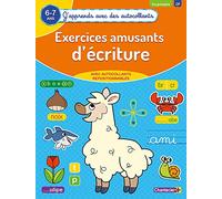 Exercices amusants d'écritures (6-7 a.) - (J'apprends avec des autocollants)