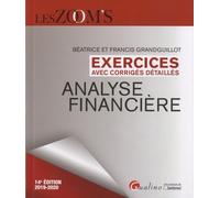 Exercices avec corrigés détaillés - Analyse financière (2019-2020)