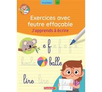 Exercices avec feutre effaçable - J'apprends à écrire - Petra Theissen - Chantecler - cartonné - Document jeunesse