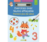 Exercices avec feutre effaçable - premiers jeux de calcul (4-5 a.)