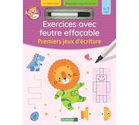 Exercices avec feutre effaçable -premiers jeux d'écriture (4-5 a.)
