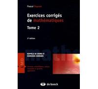 Exercices corrigés de mathématiques: Analyse