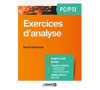 Exercices d'analyse PC/PSI