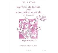 SUCCARI DIA - EXERCICES DE LECTURE POUR LA FORMATION MUSICALE (PREPARATOIRE 2)
