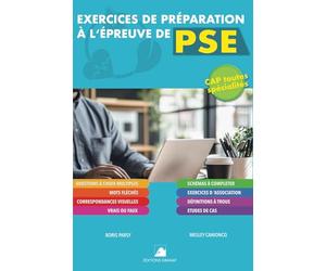 Exercices de préparation à l'épreuve de PSE : Niveau CAP: Approche ludique - Plus de 150 questions - Adaptés aux situations concrètes