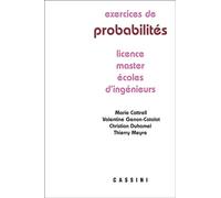 Exercices de probabilités 2016 - Marie Cottrell - Cassini Ed - broché - Scolaire / Universitaire