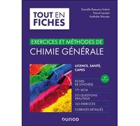 Exercices et méthodes de chimie générale 4ème édition - Danielle Baeyens-Volant - Dunod - broché - Scolaire / Universitaire
