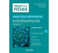 Exercices et méthodes de mathématiques L1 2nde édition - Myriam Maumy-Bertrand - Dunod - Poche - Scolaire / Universitaire