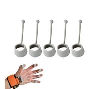 Exercices pour doigts et renforcement des mains - 5 pièces Exercices de doigts en silicone élastique et renforçant pour les mains - Ensemble d'entraînement portable avec prise sur l' -bras pour