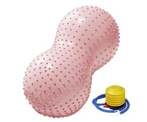 Exercise Ball - Groundnut Shape Sensory Massage Gym Balls Exercise Equipment, PVC Fitness Ball With Air Pump Yoga Exercises Balls For Workout Home Pregnancy Physical Women Fitness Kids Office