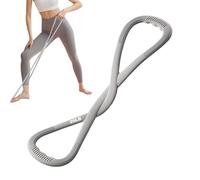 Exercise Bands - Figure 8 Resistance Training Rope, Elastic Sculpting Tubes with Padded Foam Handles, Fitness Expander, Yoga Pilates Strength Tool, Arm Shoulder Back Muscle Toner for Full Body Workout