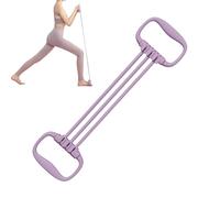 Exercise Bands Set, Elastic Back Training Ropes, Stretch & Resistance Equipment, Full Body Muscle Workout Tool for Gym, Rehab, Yoga, Pilates, and Home Fitness, 23.62x4.33 inches, Pink, Blue, Purple