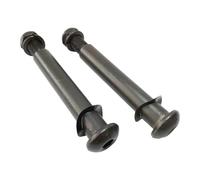 Exercise Bike Bolt - Black Sturdy 1/2-20 Thread | 1 Pair Elliptical Machine Hardware, Fitness Trainer Accessories | Replacement Bolts For Indoor Bikes, Professional Use For Men And Women
