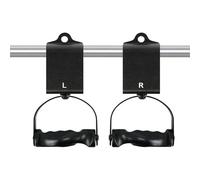 Exercise Handles - 1 Pair 360 Degree Rotating Grips, Gym Workout Attachments, Strength Training Aid, Comfortable Build, Fitness Accessory for Barbells, Pulley and Resistance Band, 24.99x14.68cm