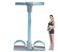 Exercise Loopp - Bande de résistance 6 tubes de bodybuilding élastique avec pédale de pied, boucle d'exercices multifonction pour la maison, la taille, les bras pour les endroits